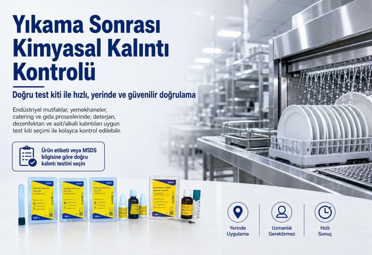 Deterjan Kalıntısı Test Kitleri | Hangi Test Kiti Ne Zaman Kullanılır?