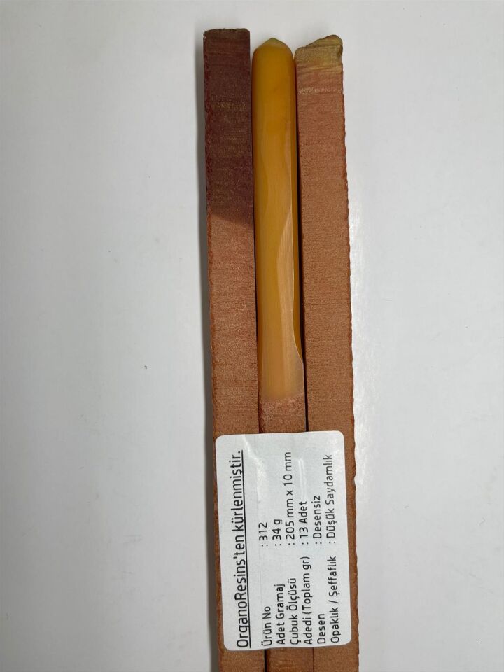 312 Çubuk Sıkma Kehribar - Adedi 34 gramdır. Adetle satılır.