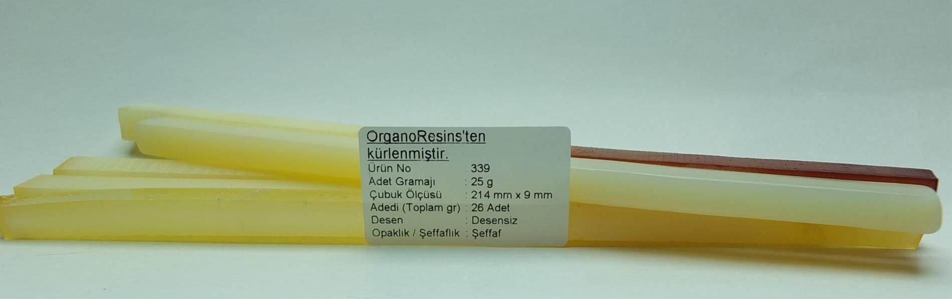 339 Çubuk Sıkma Kehribar - Adedi 25 gramdır. Adetle satılır.
