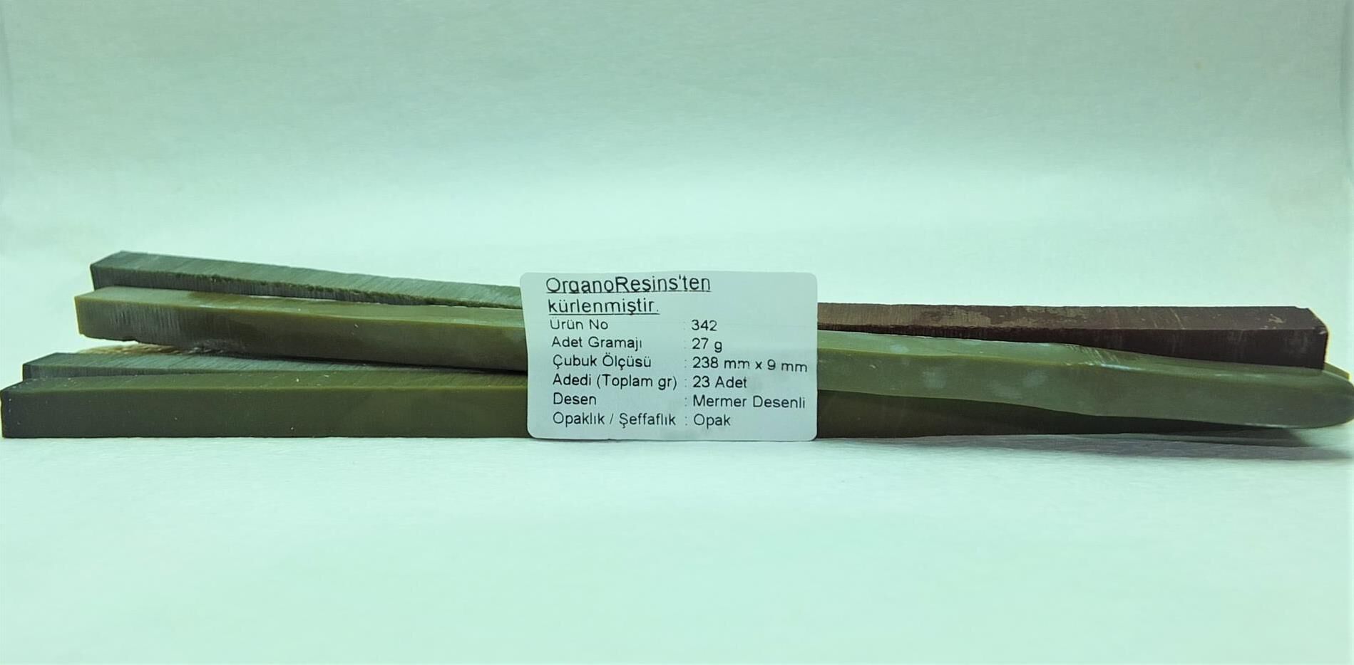 342 Çubuk Sıkma Kehribar - Adedi 27 gramdır. Adetle satılır.