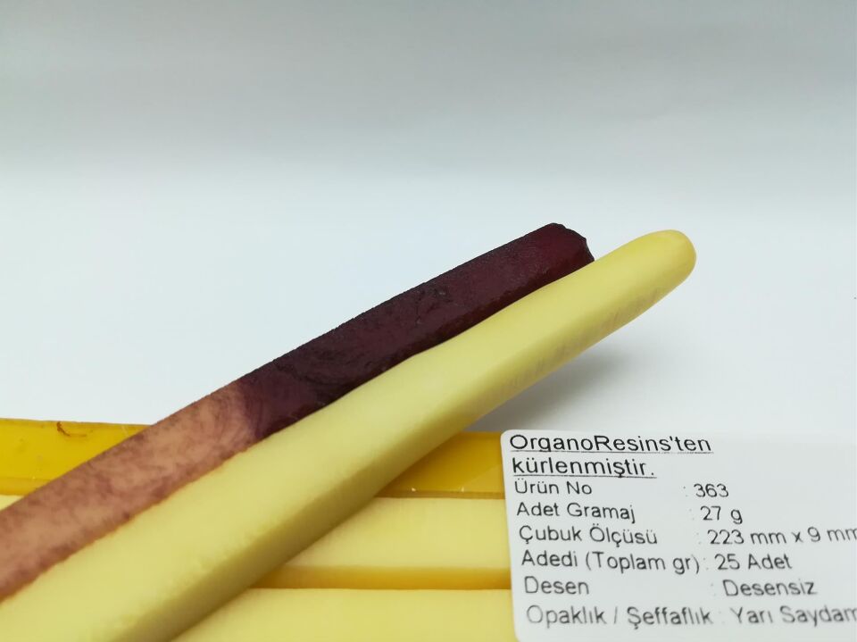 363 Çubuk Sıkma Kehribar - Adedi 25 gramdır. Adetle satılır.