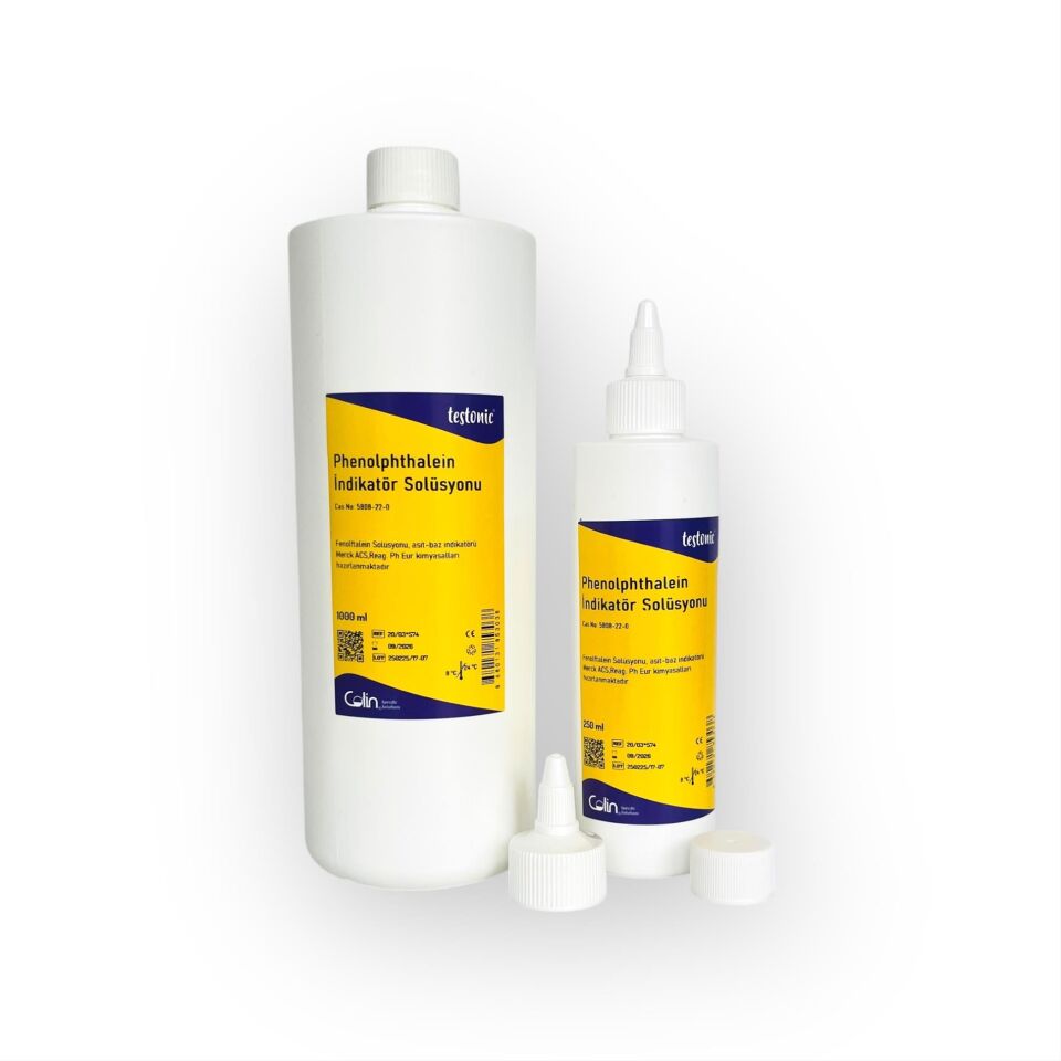 Fenolftalein (Phenolphthalein) İndikatör Solüsyonu 250 ml