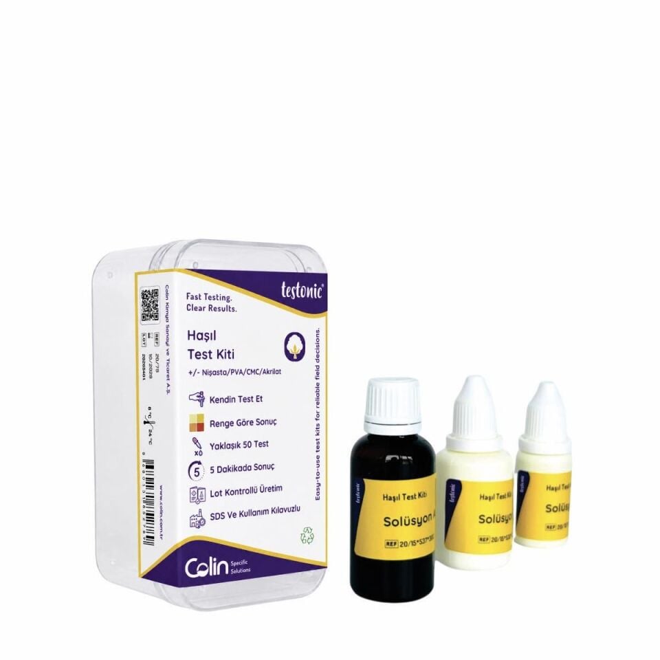Haşıl Test Kiti (Nişasta/PVA/PVAc/CMC/Akrilat)