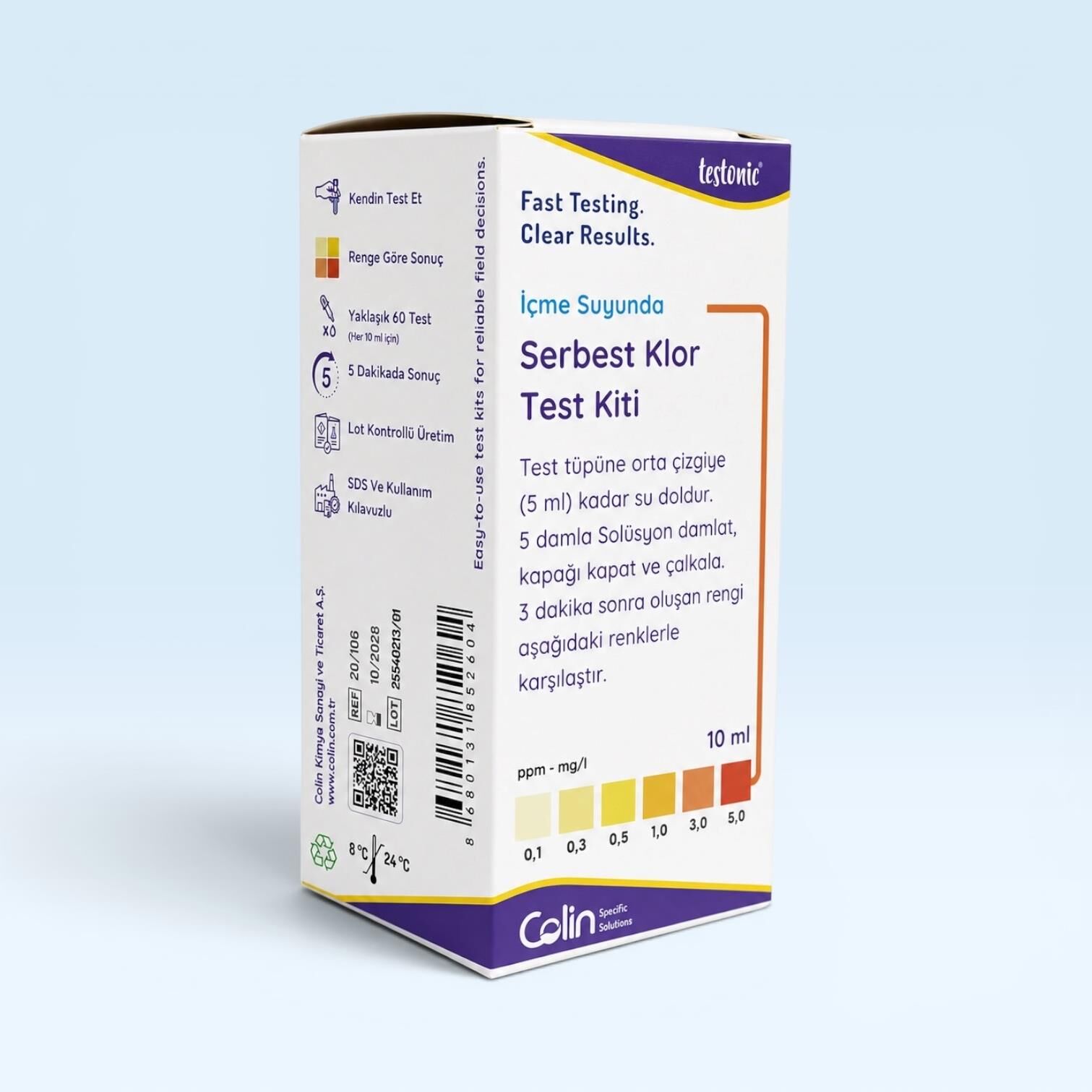 İçme Suyunda Serbest Klor Test Kiti