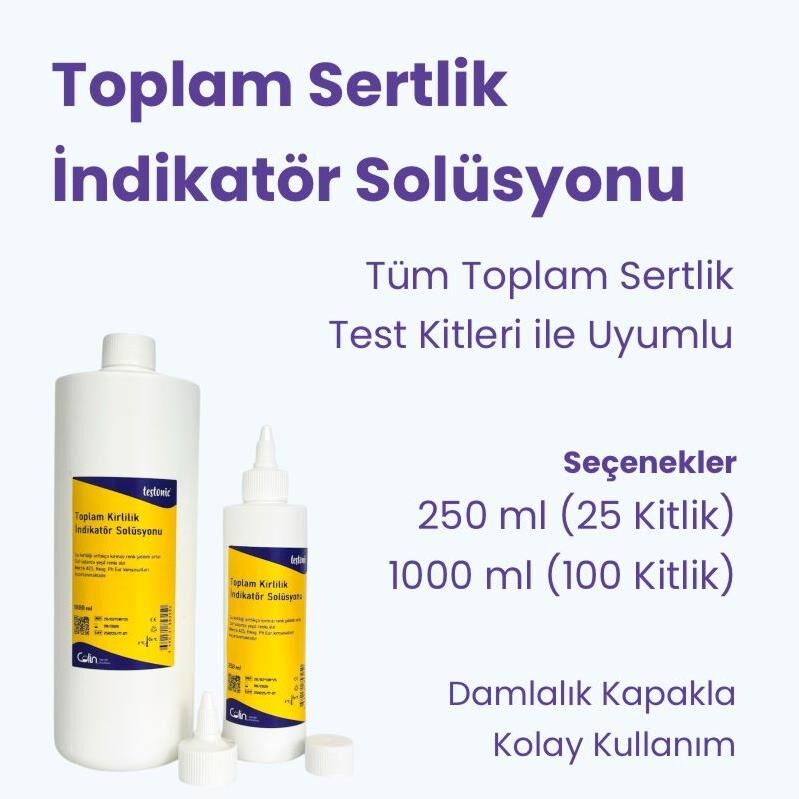 İndikatör Solüsyonu - Toplam Sertlik Test Kiti 250 ml