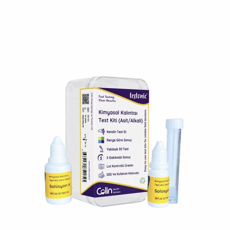 Kimyasal Kalıntısı (Asit/Alkali) Test Kiti