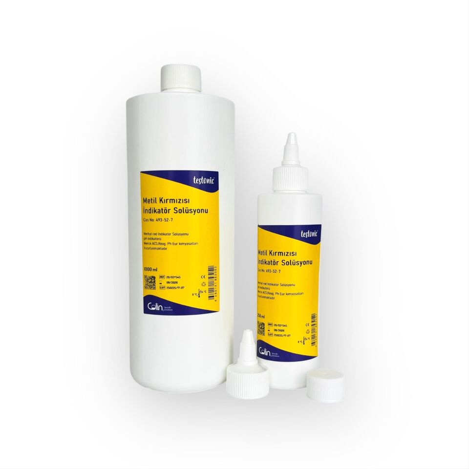 Metil Kırmızısı (Methyl Red) İndikatör Solüsyonu 250 ml