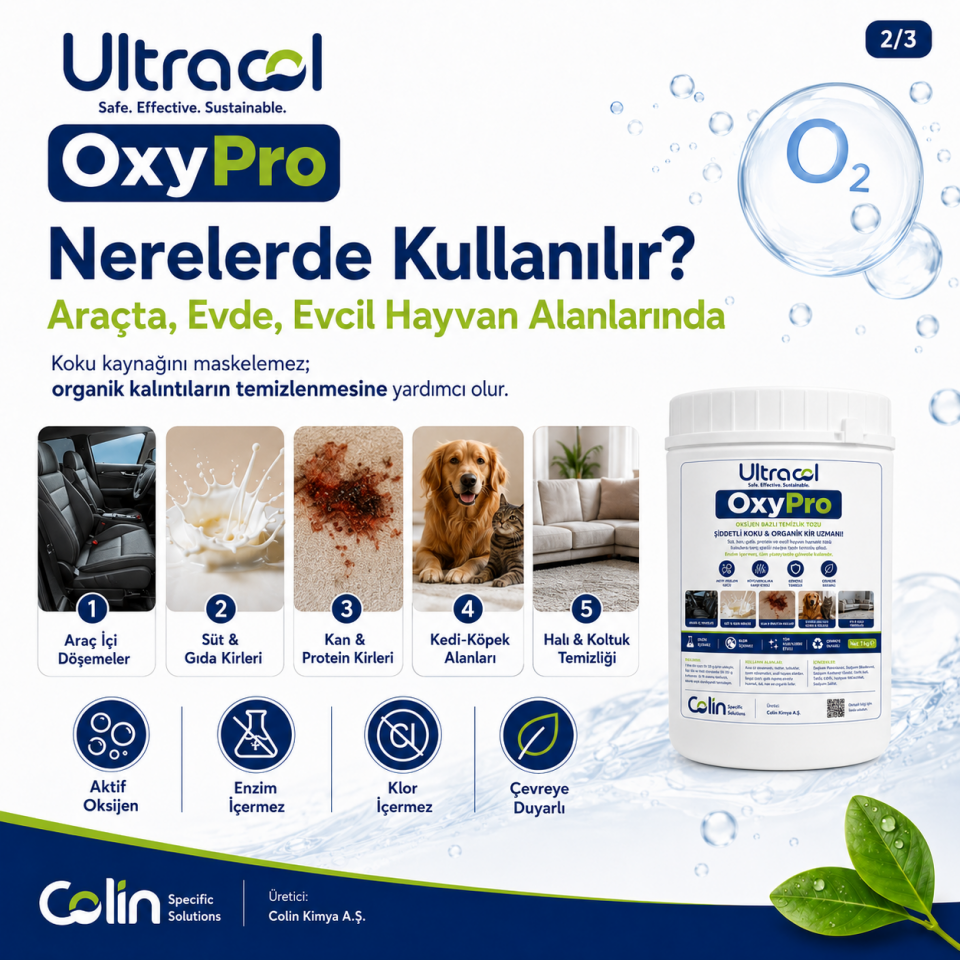ULTRACOL OxyPro – Oksijen Bazlı Çok Amaçlı Güçlü Temizleyici 250 g