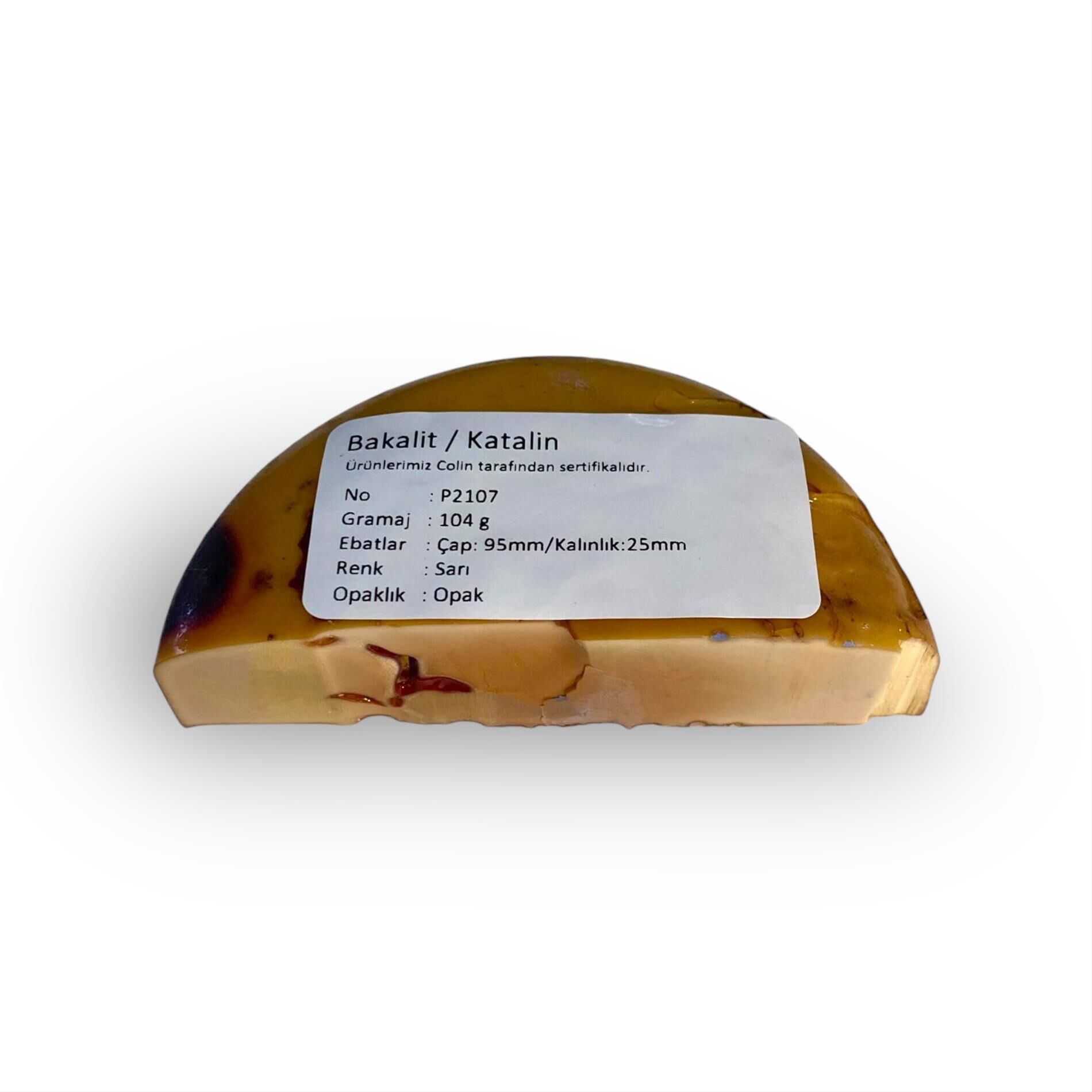 P2107 Bakalit Ürün (Sıkma Kehribar) - 104 g