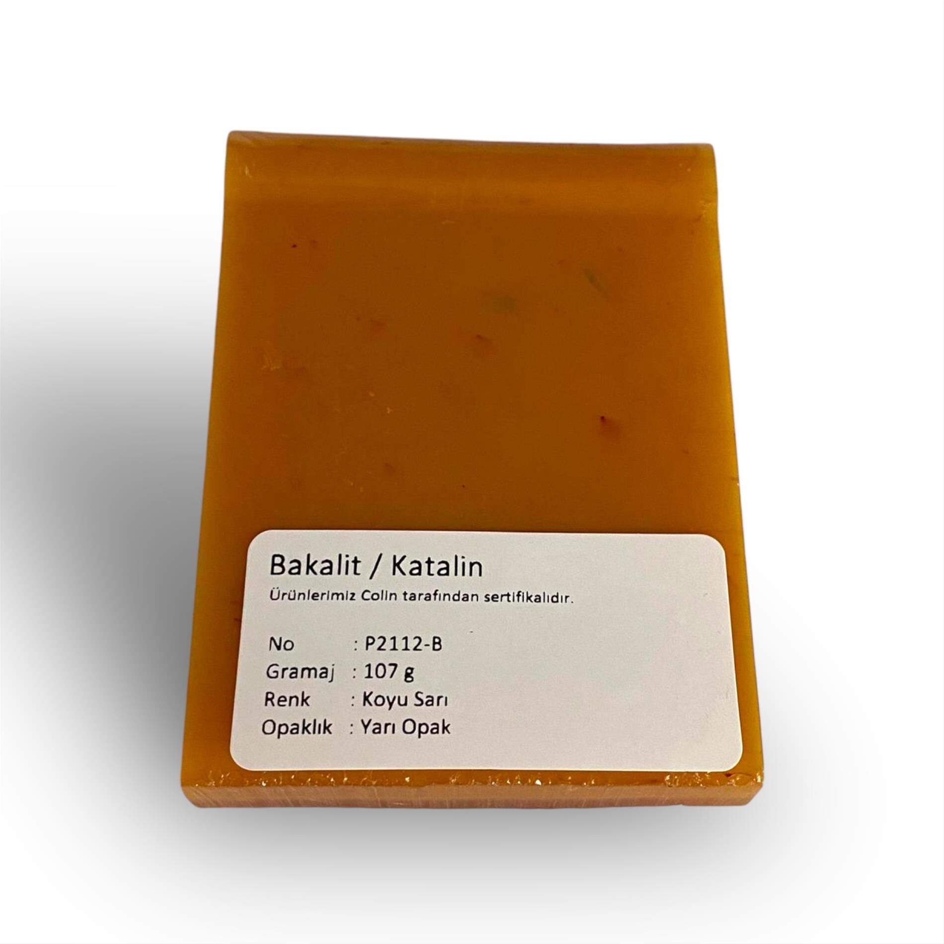 P2112-B Bakalit Ürün (Sıkma Kehribar) - 107 gr
