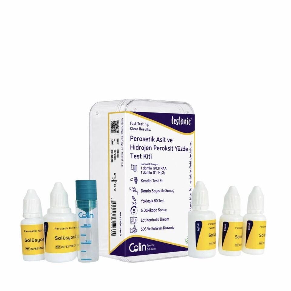 Perasetik ve Hidrojen Peroksit Yüzde Test Kiti