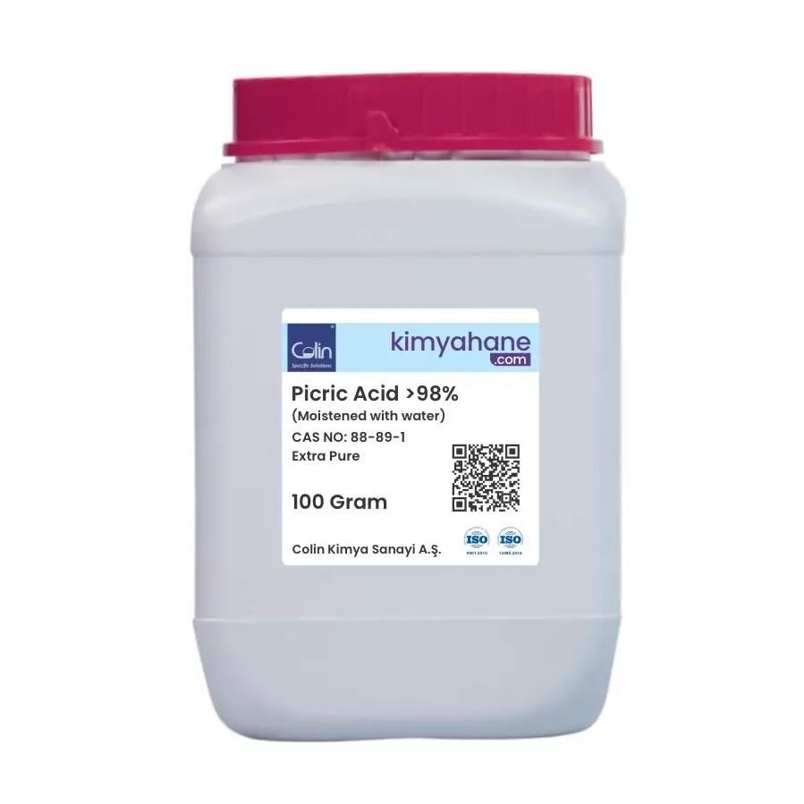 Picric Acid - Moistened with Water - 100 Gram 100 g