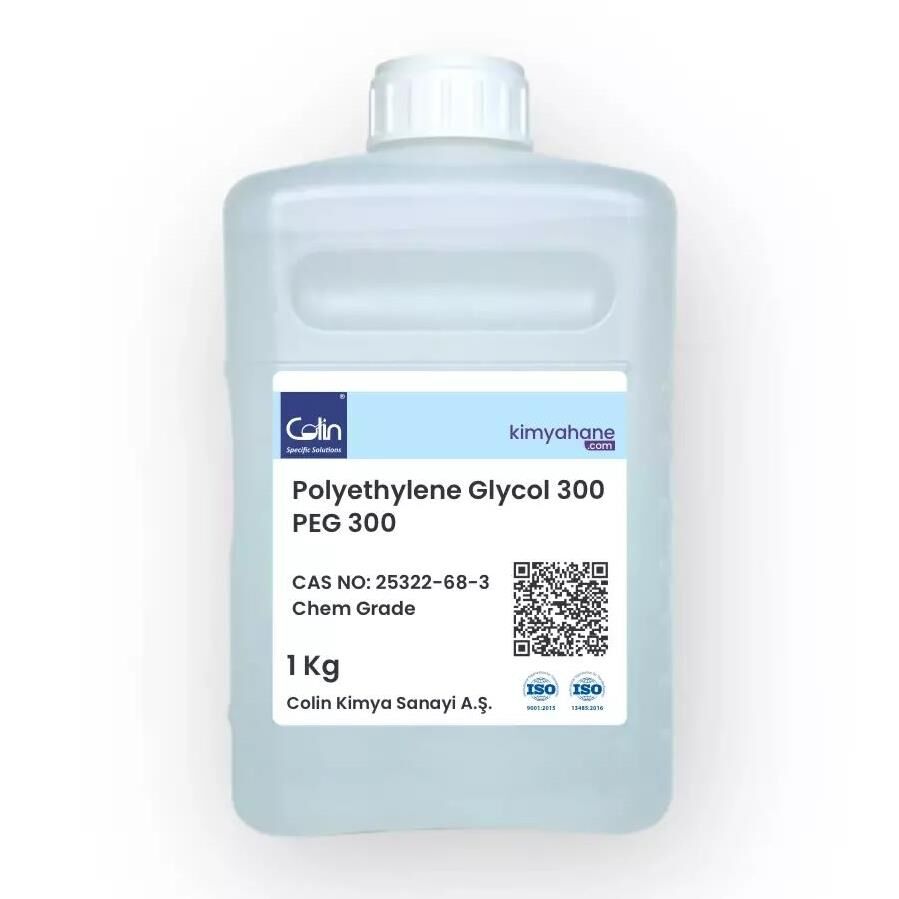 Polietilen Glikol 300 (PEG 300) - Cas No:25322-68-3 1 Kg