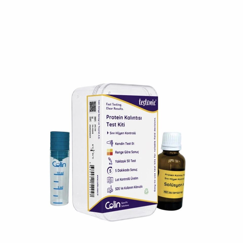 Protein Kalıntısı Test Kiti - Su ve Sıvılarda Hijyen Kontrolü İçin