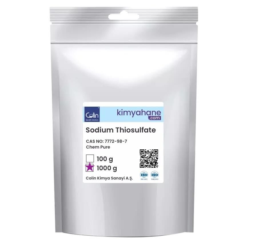 Sodyum Tiyosülfat (Sodyum Hiposülfit) - 1 Kg – Na²S²O³ (CAS 7772-98-7) 1 Kg