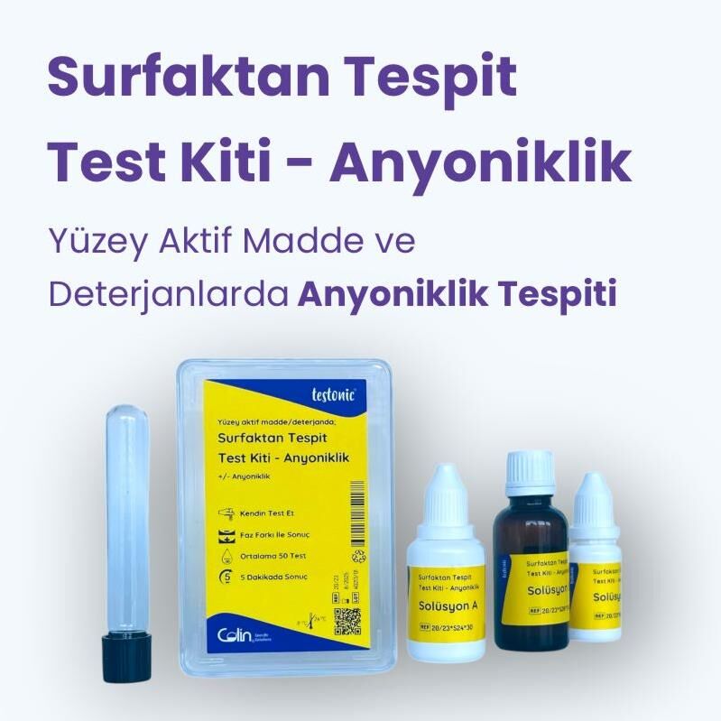 Surfaktan Tespit Test Kiti - Anyoniklik