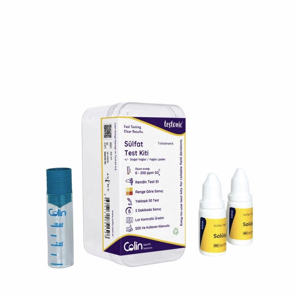 Sülfat Test Kiti - Türbidimetrik Titrasyon