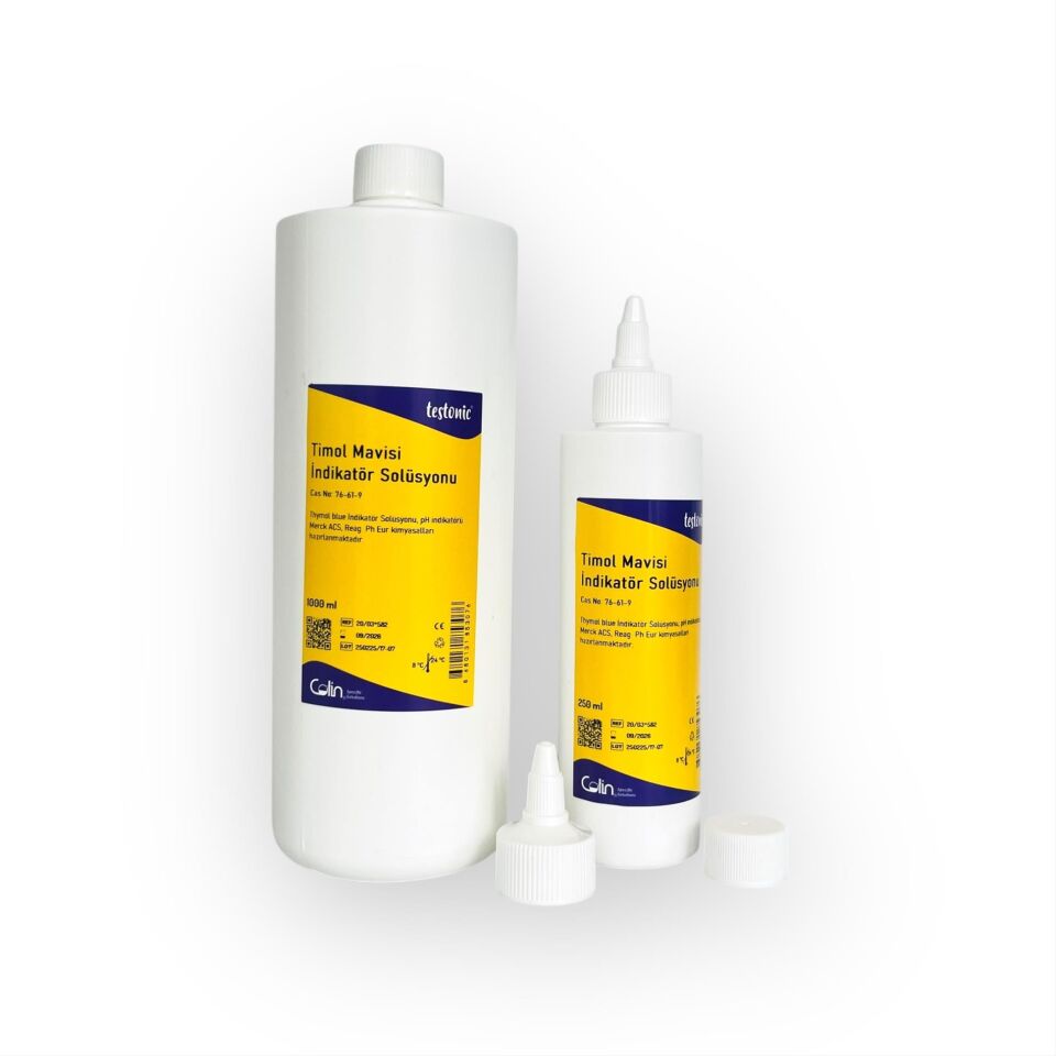 Timol Mavisi (Thymol blue) İndikatör Solüsyonu 1000 ml