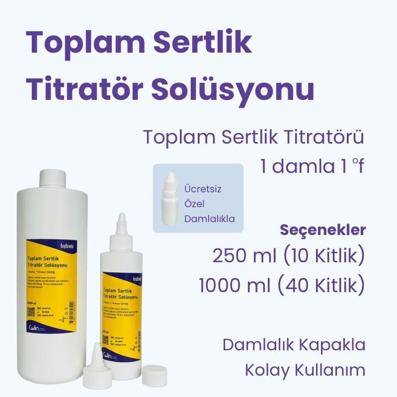 Titratör Solüsyonu (1f) - Toplam Sertlik Test Kiti 250 ml
