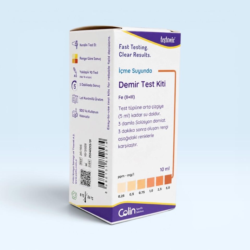 İçme Suyunda Demir Test Kiti