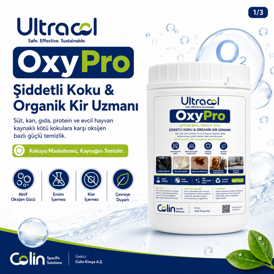ULTRACOL OxyPro – Oksijen Bazlı Çok Amaçlı Güçlü Temizleyici