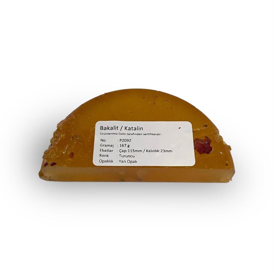 P2092 Bakalit Ürün (Sıkma Kehribar) - 167 g